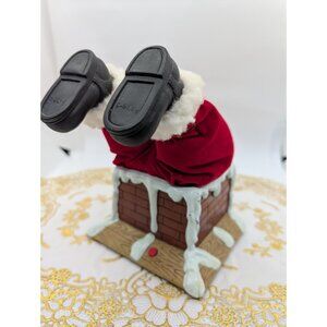 Gemmy Industries Animatronics Santa Stuck In Chimney Talking & Legs Kicking 90s
